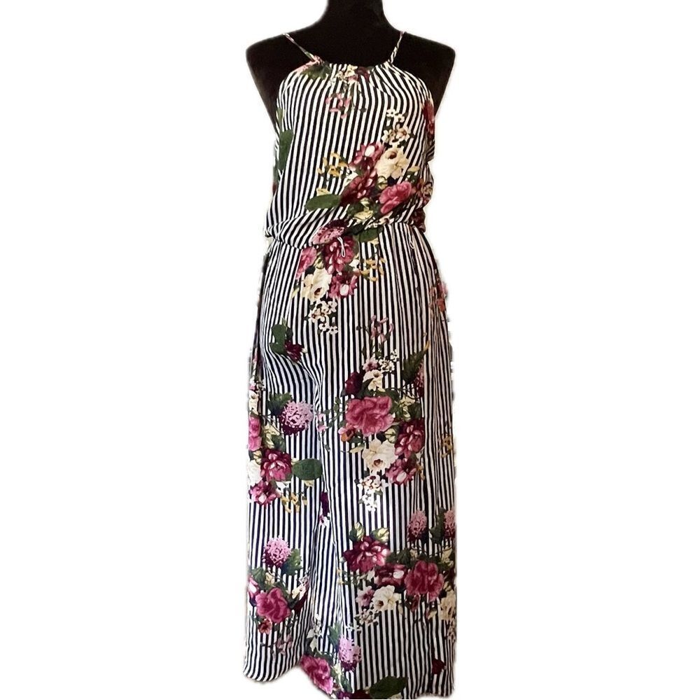 My Michelle‎ women’s size XS floral striped jumpsuit
